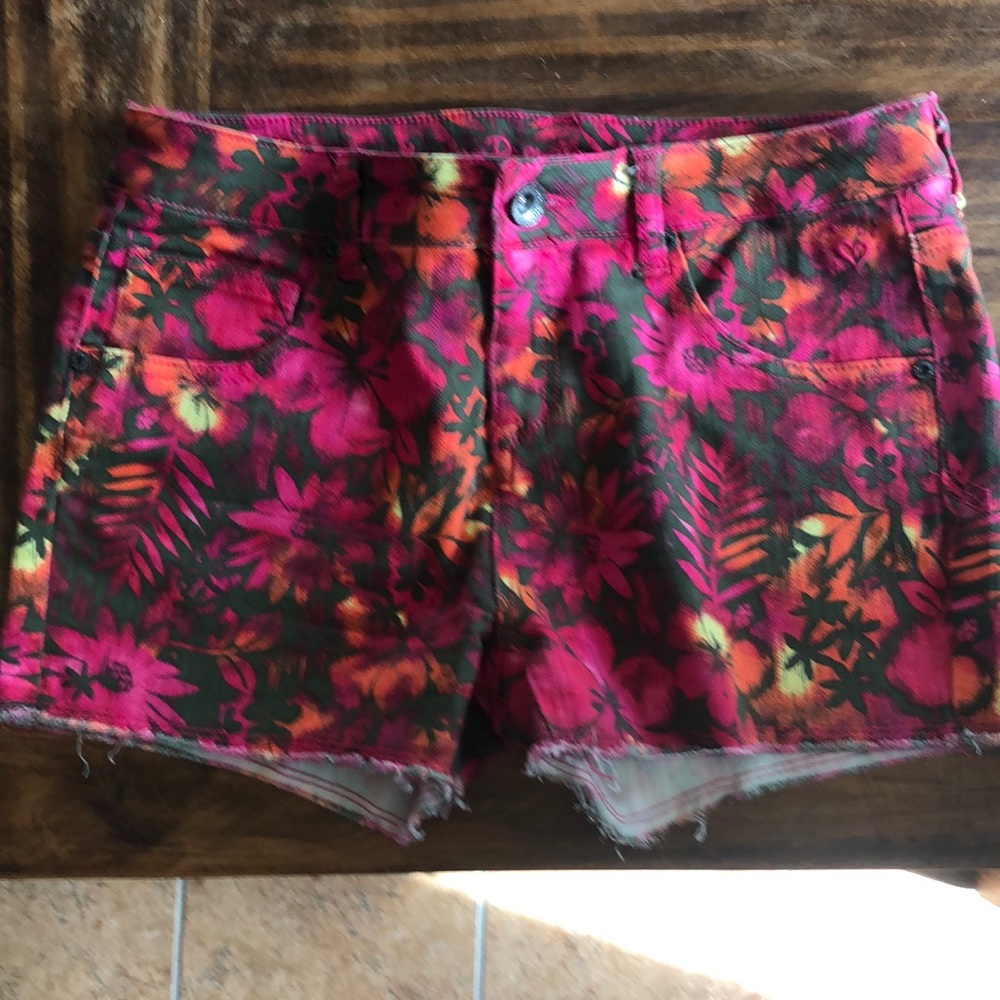 Girls multicolored Jean shorts
